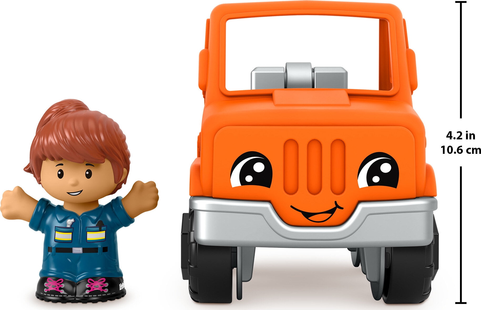 Fisher Price Little People Help and Go Tow Truck Figure Set for Toddlers 2 Pieces Walmart