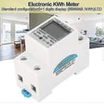 thumbnail image 4 of Medidor de electricidad digital 220 V 5(80) A Medidor de energía digital para riel DIN Monofásico 2 cables 2p Medidor de electricidad electrónico para riel DIN Medidor de kWh 1 unidad, 4 of 4