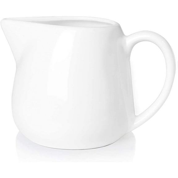 Ceramics Creamer Pitcher 12 oz White