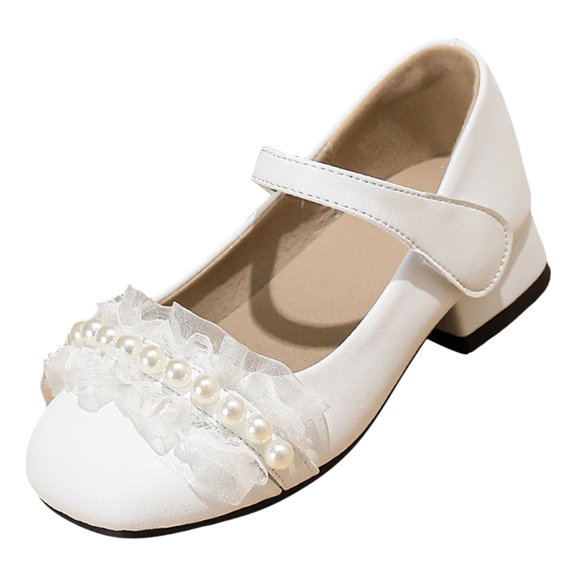 UngA Toddler Girl Dress Shoes Toddler Girls Sandals Little Girls Kids Summer Shoes Toddler Sandals Girls Dance Shoes(White,Size 2)