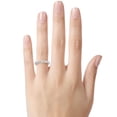 thumbnail image 2 of FJC Finejewelers 3x2mm Baguette Created White Sapphire Stackable Band Ring, 2 of 6