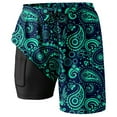 thumbnail image 3 of MuXiKeJi Clothes Mens Swim Trunks 9" Unlined Quick Dry Board Shorts with Zipper Pockets, 4-Way Stretch Bathing Suits for Beach, 3 of 3