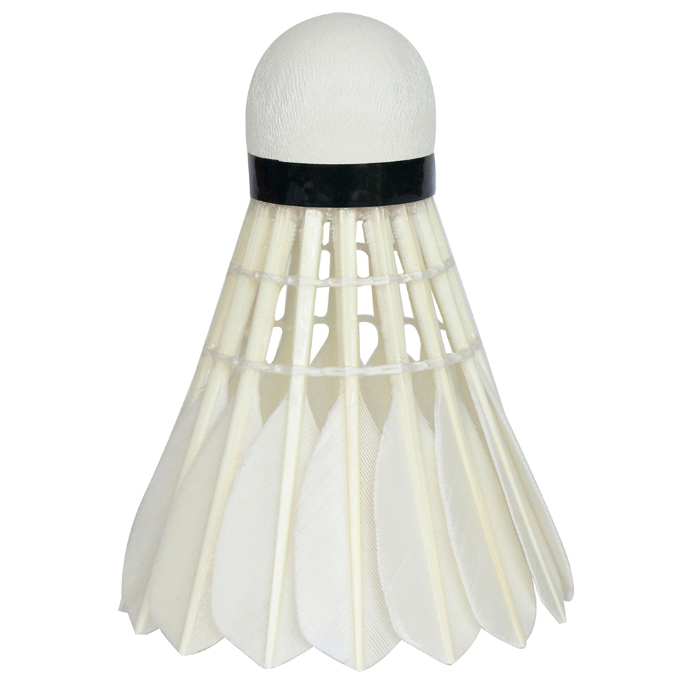 Chainplus Badminton Birdie 6-Pack, Professional Badminton Shuttlecocks Feather Ball with Great Durability Stability and Balance for All Ages and Players - White - image 2 of 6