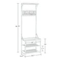 thumbnail image 6 of RiverRidge Afton Hall Tree with Shoe Storage Organizer and Bench - Weathered Woodgrain, 6 of 12