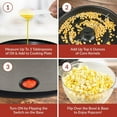 thumbnail image 2 of Nostalgia 6 qt Countertop Popcorn Machine, Stainless Steel Stirring Popcorn Popper, Silver, 2 of 5