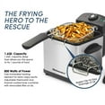 thumbnail image 2 of Elite Gourmet 1.6 quart Deep Fryer Stainless Steel, 2 of 7