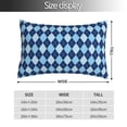 thumbnail image 4 of Disketp Pillow Covers Blue Squares Pattern Throw Pillow Case Cushion Covers,Cushion For Bedroom,Couch,Home-16"X24", 4 of 8