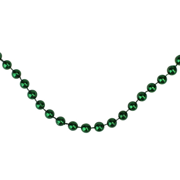 Northlight 15' Brillant Métallique Vert Perle Guirlande de Noël - Unlit