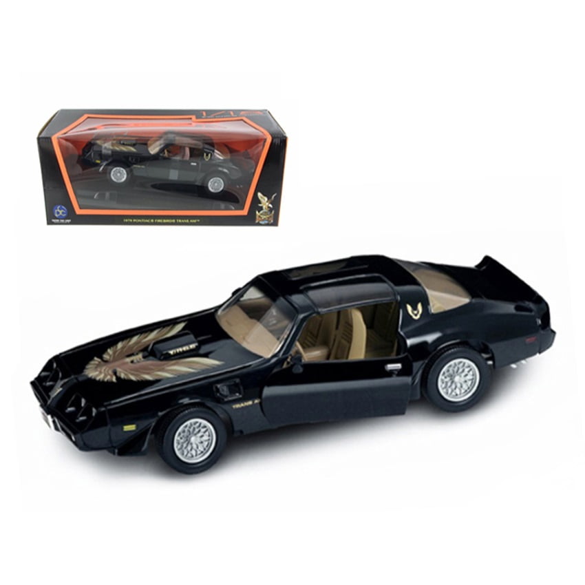 Modelo de coche 1979 Pontiac Firebird Trans Am negro 1/18 Road