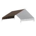 thumbnail image 2 of Cubierta grande para gallinero, toldo, lona para gallinero, tela parasol resistente al polvo para jardín, accesorios para jaulas de aves de corral Café, 2 of 8