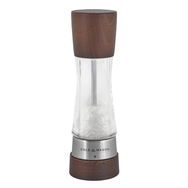 Cole & Mason Moulin à Sel Derwent - Moulin à Sel de Précision Gourmet - Outils d'Assaisonnement et d'Épices Rechargeables - Siège Réglable, Réglages de Moulin à Sel Himalayen et Casher - Bois de Forêt