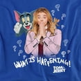 thumbnail image 2 of Tom and Jerry Movie What is Happening Unisex Adult T-Shirt, Royal, Small, 2 of 6