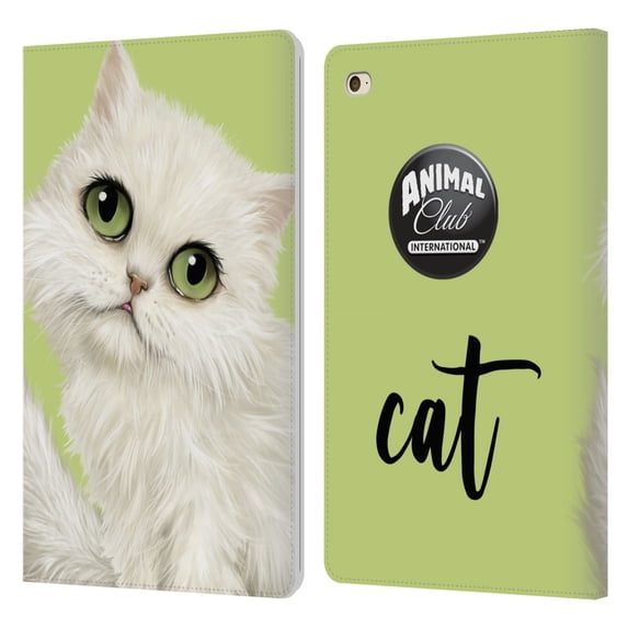 Head Case Designs Officially Licensed Animal Club International Faces British Shorthair Leather Book Wallet Case Cover Compatible with Apple iPad mini 4