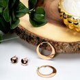 thumbnail image 6 of Bling Jewelry Womens  Fashion Hoop Huggie Earrings Black or Rose Gold 1.25 Inch Diameter, 6 of 6