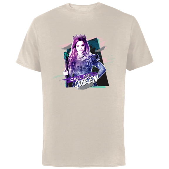 Disney Descendants 3 Audrey Call Me Queen - Short Sleeve Cotton T-Shirt for Adults -Customized-Natural