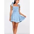 thumbnail image 4 of New Spring/Summer Style: Chic and Stylish Denim Suspender Dress for Commuters, 4 of 4