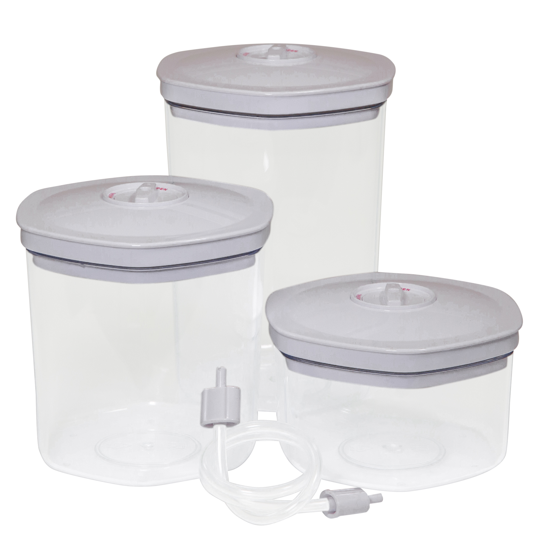 Avid Armor 3-Piece Food Vacuum Canister Set, Universal Hose Attachment Included