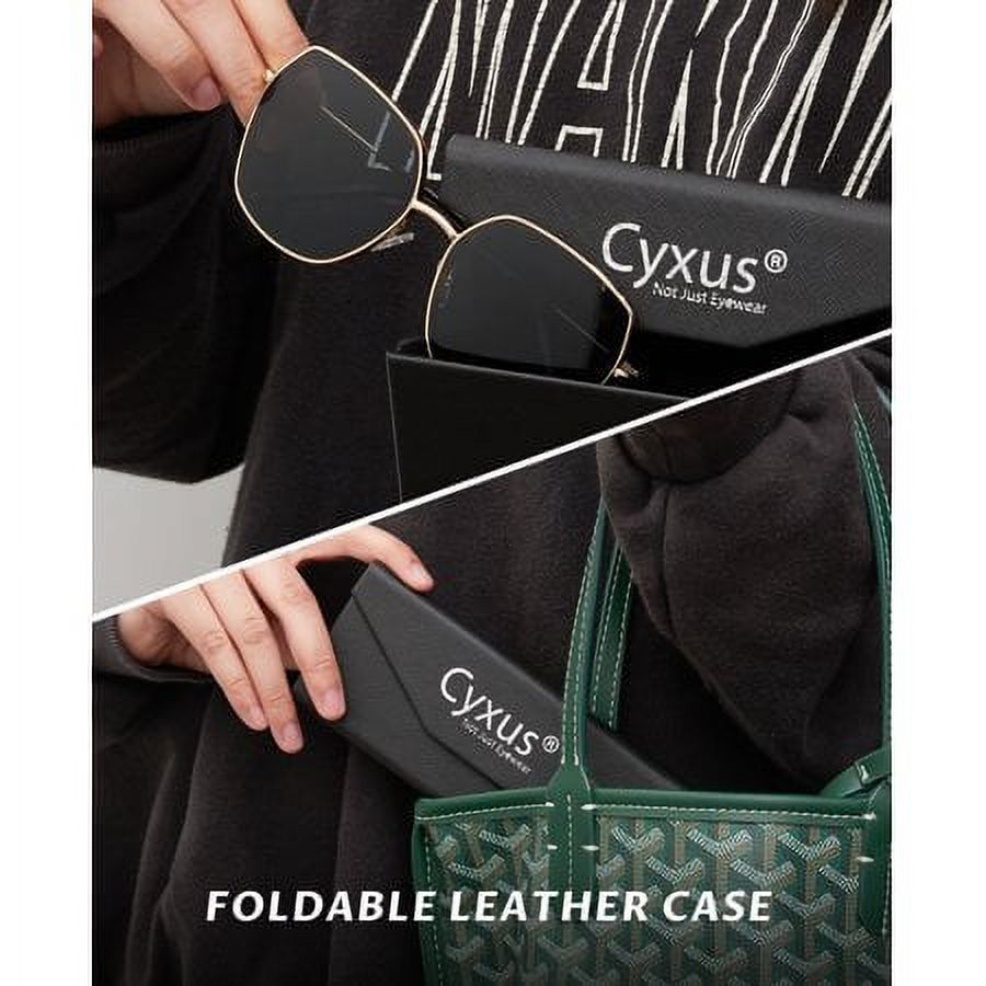 Cyxus Adult Oversize Polarized Sunglasses Metal Frames UV Protection Woman - image 4 of 9