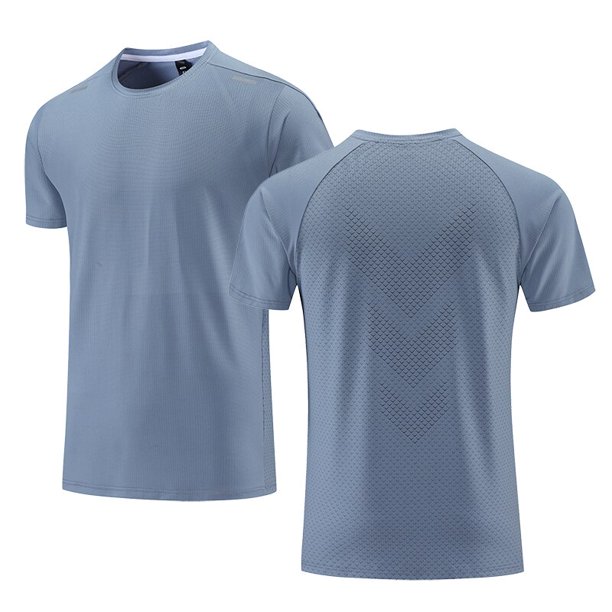 Camiseta de Correr de Secado Rápido, Top de Fitness, Ropa Deportiva, Entrenamiento en Gimnasio, Trotar, Jersey Informal, Transpirable, Prenda para Hombre