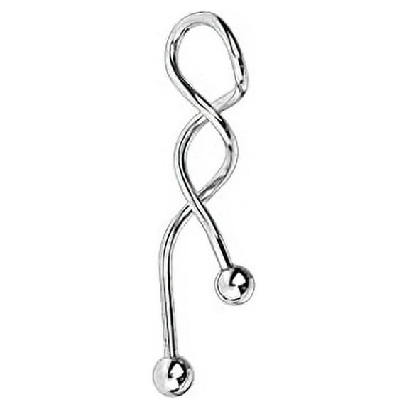 Belly Button Ring 316L SURGICAL STEEL TWISTED SPIRAL BARBELL FOR INDUSTRIAL AND Navel