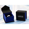 thumbnail image 3 of Thorsten Quasar Matching Set Tungsten Wedding Band with Blue Green Opal Inlay - Widths 4mm 6mm 8mm 10mm, 3 of 8