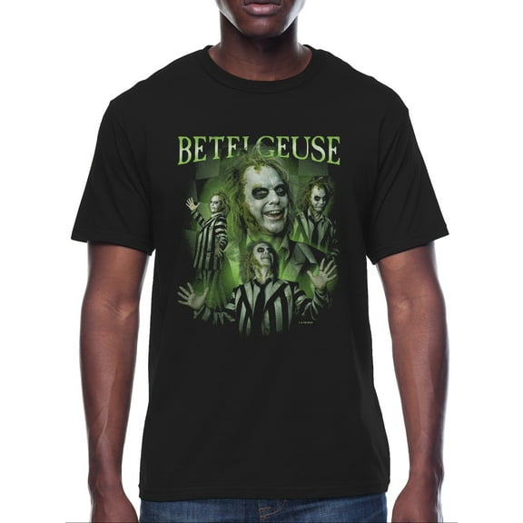 Beetlejuice, Mens Graphic Print Short Sleeve Tee, Multi Beetlegeuse, Sizes S-3XL