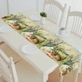 thumbnail image 1 of EREHome Old Photo Hares With Easter Eggs table runner table cloth tea table cloth 14x72 inch, 1 of 1