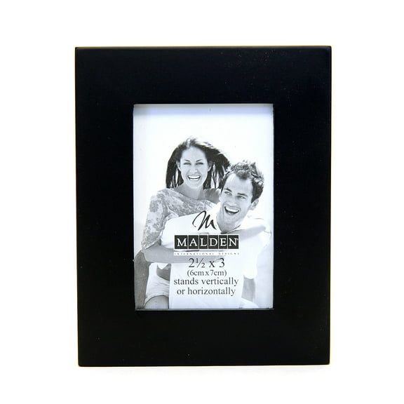 Linear Black Wood Photo Frames 2 in. x 3 in. (pack of 3)