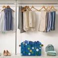 thumbnail image 5 of Yayeee Canvas Storage Basket with Handles for Shelves Fabric Bins Closet Organizer, Blue Abstract, 5 of 8