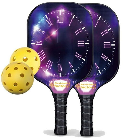 Pickleball Factory PB00021-2-C Pickleball Paddle Set - Dials Best Pickleball Paddles 2022, Pickleball Sets for Sale, Carbonfiber Graphite