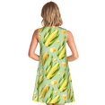 thumbnail image 2 of Bixox Robe Sans Manches Imprimé Maïs Doux pour Femmes avec Poches, Robe Décontractée Longueur Genou pour l'Été-3TG, 2 of 7