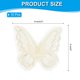 thumbnail image 2 of Uxcell 10Pcs Aplique de Encaje de Mariposa Bordado, Parche de Hierro de Mariposa de 2"x2.4" con Apliques de Organza de Doble Capa para Ropa, Vestidos de Boda, Manualidades de Ropa, Beige, 2 of 5