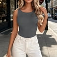 thumbnail image 2 of BUIGTTKLOP Womens Tank Tops Sleeveless Slim Fitted Shirts Crewneck Summer Going out Top Fashion Outfit 2026, 2 of 8