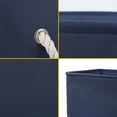 thumbnail image 4 of Collapsible Fabric Storage Bins Basket Towels Storage Container Dark Blue M, 4 of 8