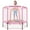 Pink, variant on SHINPT Kids Trampoline Indoor & Outdoor, Mini Trampoline for Kids, Small Trampoline with Ocean Balls, Toddler Trampoline with 30 Heavy-Duty Springs, Baby Trampoline with U-Typed and 2-Way Zipper