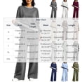 thumbnail image 2 of Women's Sweat Suits Plus Size Color Block Loose Pullover Sweatshirt Sweatpants Casual Set, 2 of 4