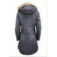 thumbnail image 3 of HoodLamb Women's 2-1 Long Natural Hemp Inner Vest Puffer, Grey, X-Small, 3 of 3