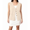 thumbnail image 2 of Womens Sleeveless Sweater Vest Button Light XXXL, 2 of 10