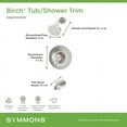 thumbnail image 3 of Symmons 599215Trm Birch Tub And Shower Trim Package - Chrome, 3 of 5