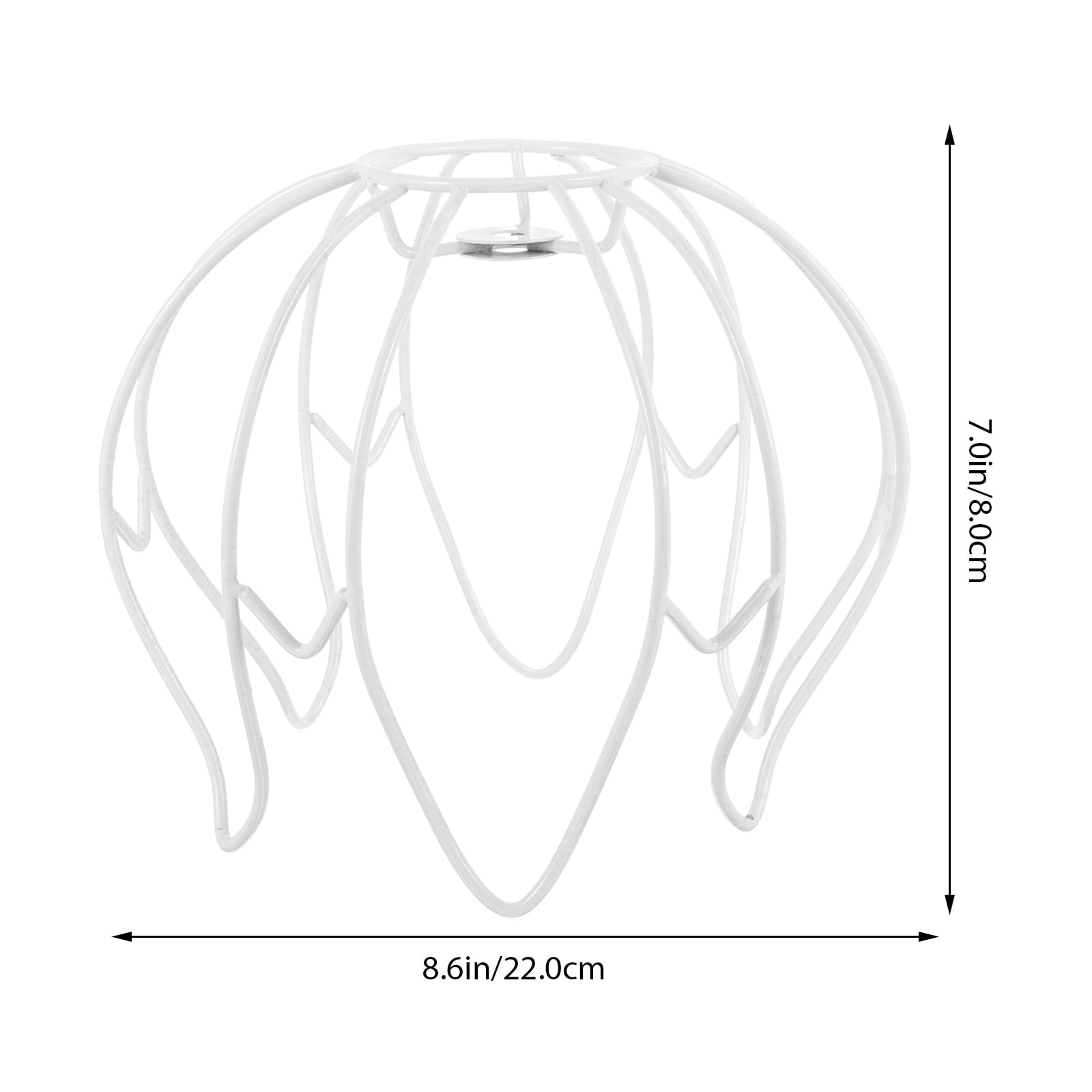 Zoyueyie Lamp Bulb Wire Frame DIY Lampshade Frame Sturdy Metal Lampshade Ring Ceiling Lamp Shade Frame