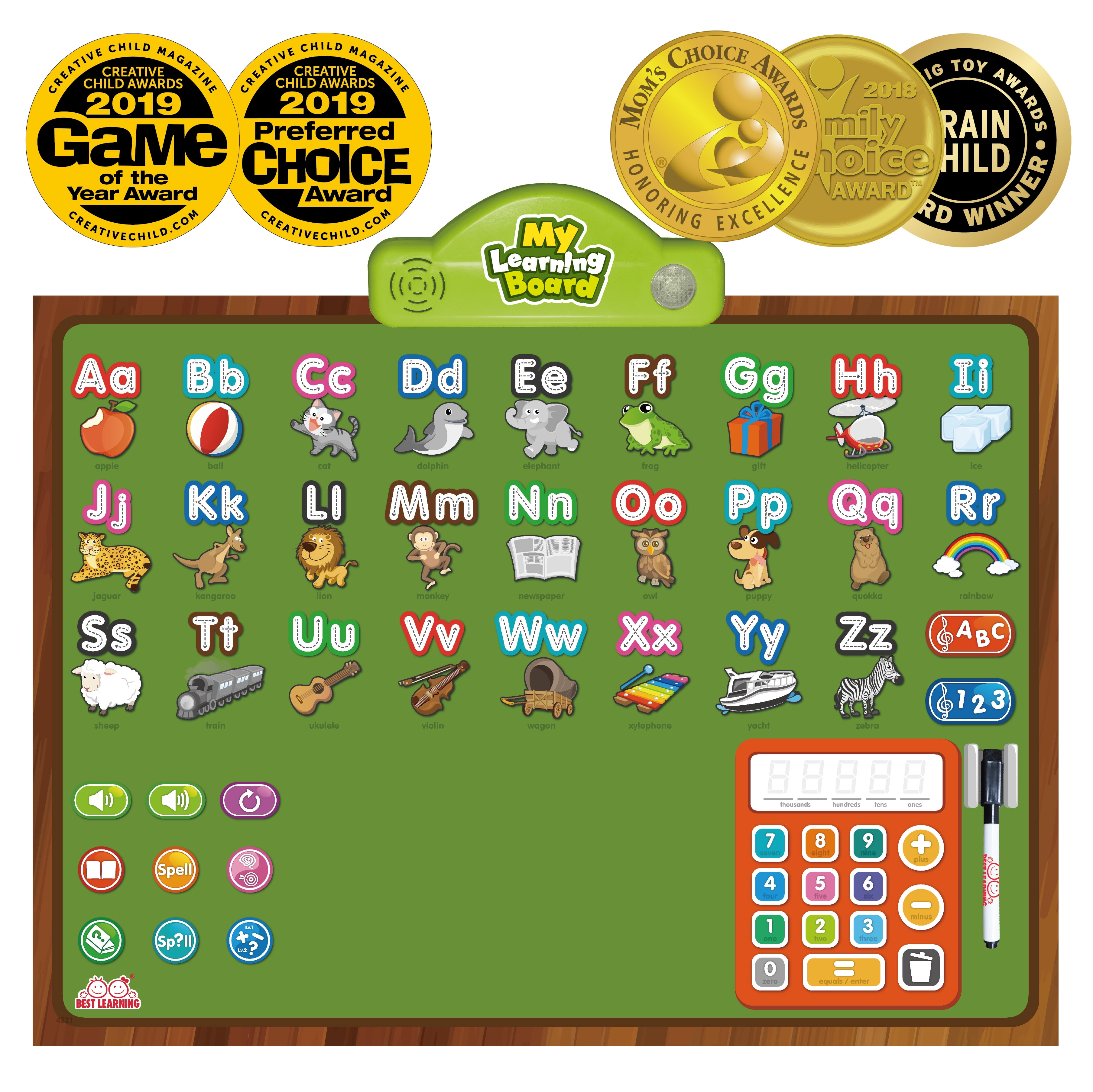 Best Learning I Poster My Learning Board Educational Posters For Preschoolers Toddlers 3 To 6 Years Old To Learn Abc Alphabet Walmart Com Walmart Com