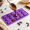 thumbnail image 5 of Halloween Ghost Silicone Chocolate Mold Food Grade Mousse Baking Tray for DIY Candy Dessert Making Kitchen Party Accessory, Purple, 5 of 7