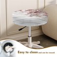 thumbnail image 4 of SCRAWLGOD Vintage Wood Grain Peach Blossom 4 PCS Elastic Circle Bar Stool Seat Covers Machine Washable Stool Seat Slipcover Breathable Round Stool Cushion Cover for Dining Room Decor, 4 of 7