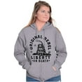 thumbnail image 5 of Original Rebel Liberty Death Gadsden Unisex Fleece Graphic Zip Up Hoodie Brisco Brands 4X, 5 of 6