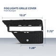thumbnail image 3 of Front Fog Light Grille Cover Front Left and Right Outer Fit for Benz ML250 ML350 ML400 ML550 4Matic Base 2012-2015, 3 of 9