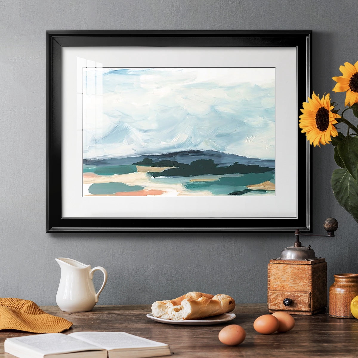 Pastel Vista I Premium Framed Print - Ready to Hang