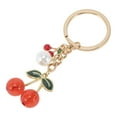 thumbnail image 5 of Unique Bargains 1 Pc Stylish Enamel Cherry Handbag Charms Keychains Bag Accessories Clear Red, 5 of 5