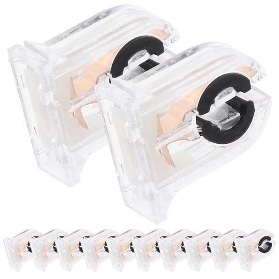 Hytrove 12Pcs Lamp Socket Replacement Kit Compatible with T8 Fluorescent Tubes for Office Lighting 3.80X3.00X1.20in