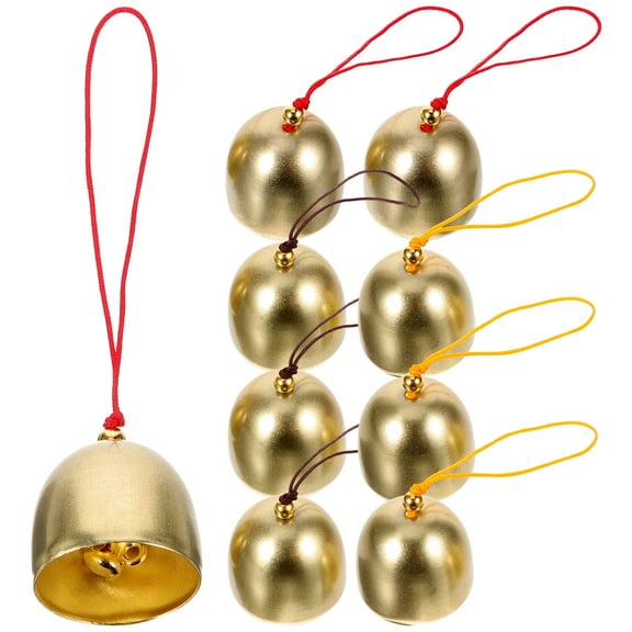 9Pcs Multi-function Mini Bells Vintage Hanging Bells Alloy Bells Decors DIY Accessory