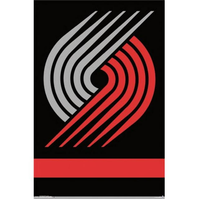 Posterazzi TIARP13774 Portland Trail Blazers - Logo 14 Affiche Imprimée - 22 x 34 Po